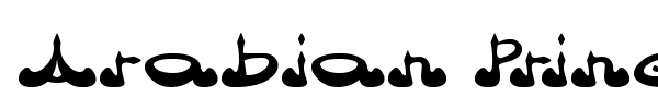Arabian Prince font preview